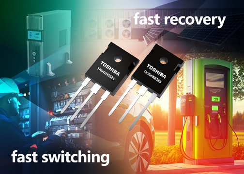 Toshiba releases power MOSFETs with high-speed body diode that help to improve the efficiency of power supplies